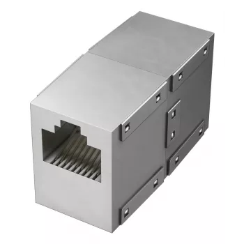 Hama 00200327 kaapelisovitin RJ-45 hopea