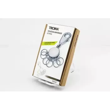 Avainrengas TROIKA KYR60/MC hopea metalli 25mm