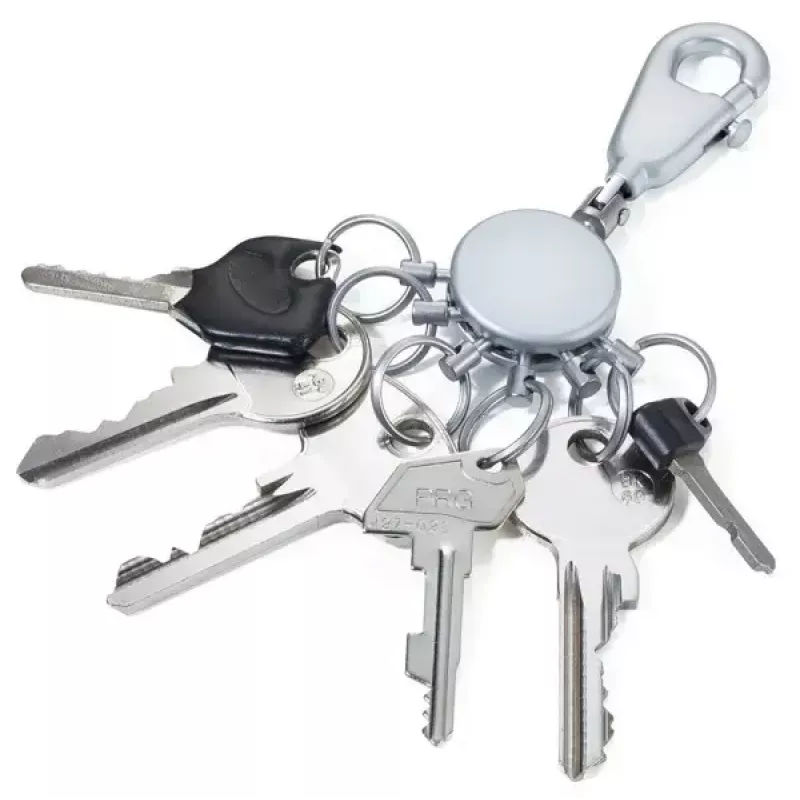 Avainrengas TROIKA KYR60/MC hopea metalli 25mm