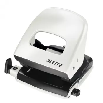 Leitz lävistin WOW 5008 metalli 2-reikäinen / 30 arkkia, 30 arkkia, valkoinen, 8 cm, 5,5 mm, 107 x 137 x 100 mm, 10 vuosi
