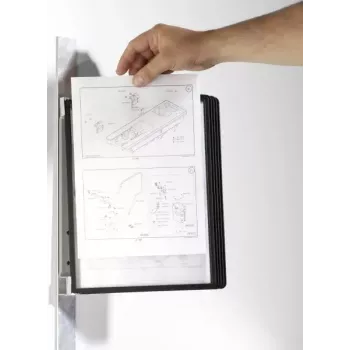 Asiakirjanäyttökaruselli pysty A4 Durable Vario magnet wall 5