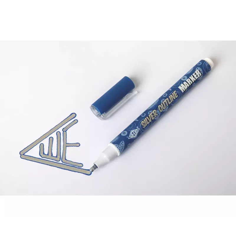Wedo Silver Outline -tussi 6 kpl oranssi