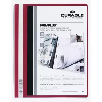 Raporttikansi Durable DURAPLUS 2579-03 punainen