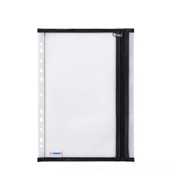 Läpinäkyvä tasku HERMA A4 musta EVA-materiaali 230x320mm