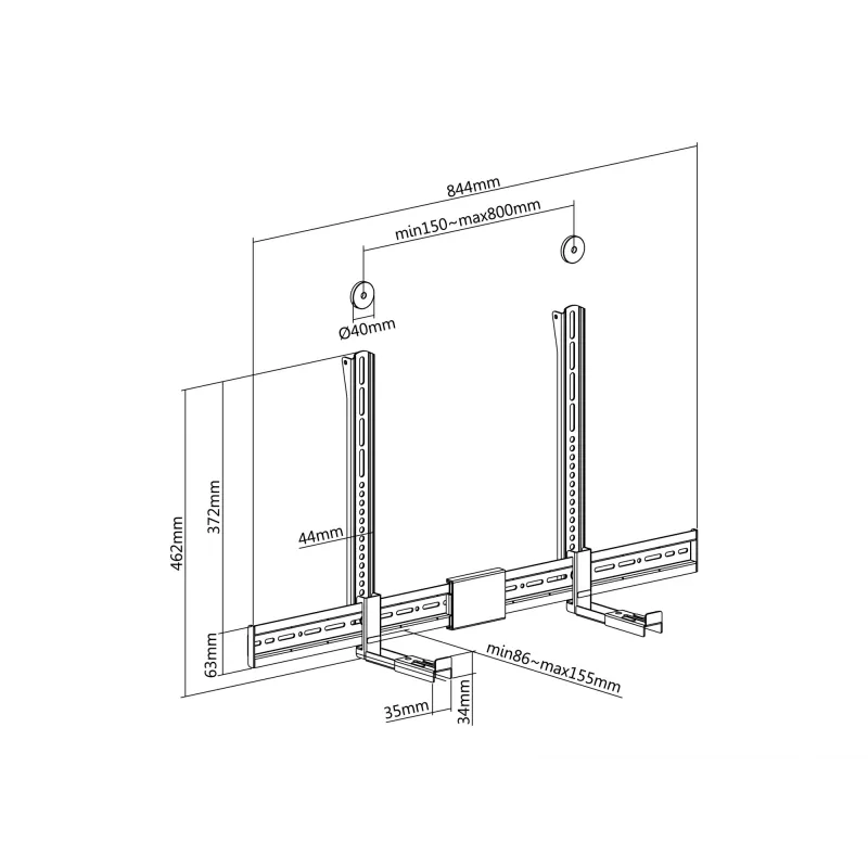 Equip yleiskiinnike soundbar-kaiuttimelle