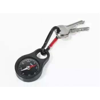 TROIKA COS10/BK musta punainen avaimenperä 40mm x 98mm 23g