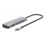 Manhattan USB-C-telakka/keskitin kortinlukijalla, liitännät (x7): Ethernet, HDMI, USB-A (x3) ja USB-C (x2), Power Delivery (PD) 100 W – vaatii ulkoisen USB-C-laturin (ei sisälly toimitukseen). USB-virralla toimiva (ulkoista virtalähdettä ei tarvita), kun PD:tä ei käytetä.