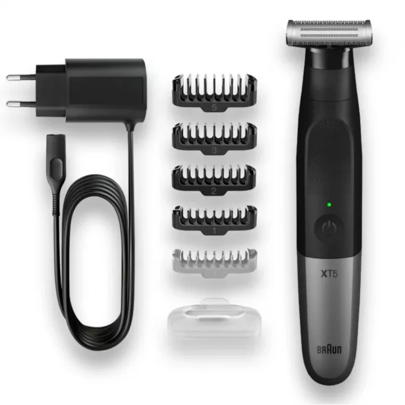 Braun XT5100 hiustenleikkuukone/trimmeri musta, hopea