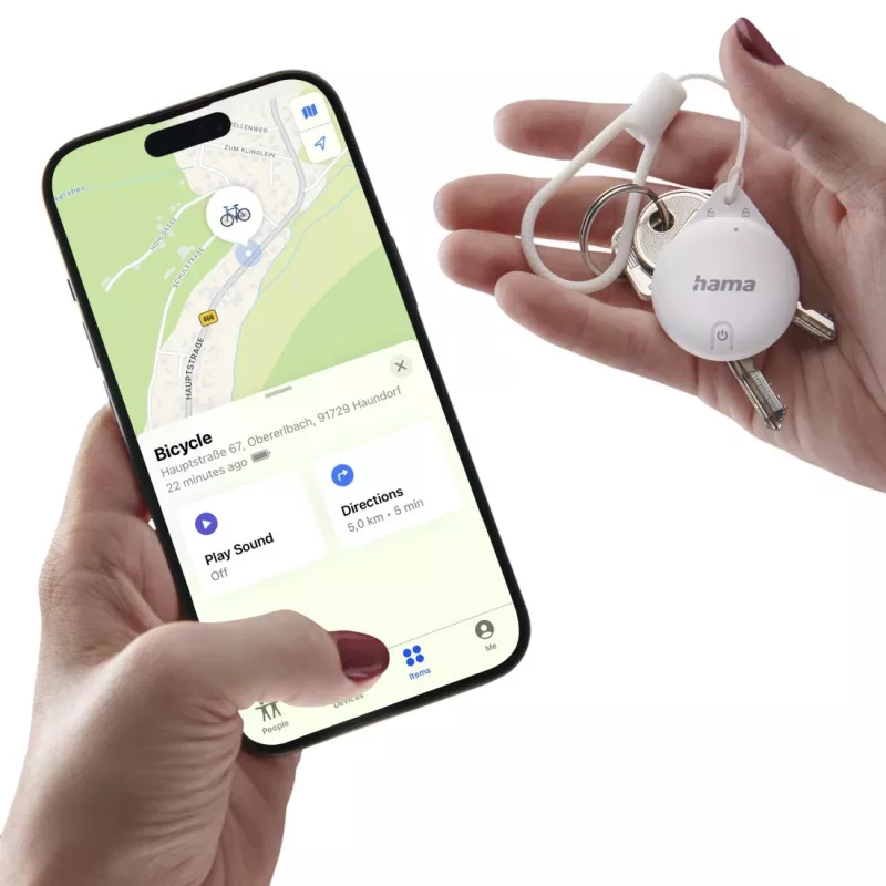 Hama 00185816 GPS-paikannin/etsin tuote valkoinen