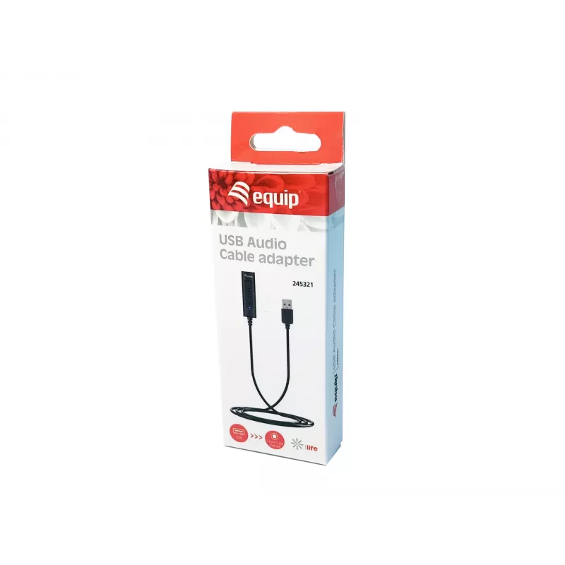Ohjaussovitin Equip USB-äänikaapeliadapteri 245321