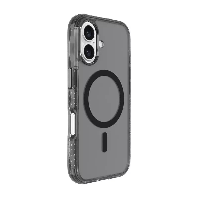 Suojakotelo LAUT CRYSTAL MATTER X iPhone 16:lle monokromaattinen musta