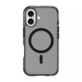 Suojakotelo LAUT CRYSTAL MATTER X iPhone 16:lle monokromaattinen musta