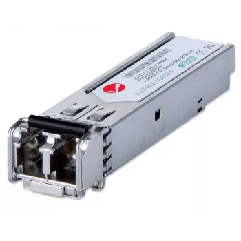 Intellinet lähetin-vastaanotinmoduuli optinen, Gigabit Fiber SFP Mini-GBIC, 1000Base-Lx (LC) single-mode-portti, 20 km, aallonpituus 1310 nm, Ethernet, kuitu, MSA-yhteensopiva, vastaa Cisco GLC-LH-SM, kolmen vuoden takuu