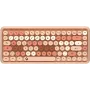 KeySonic KSKM-5200M-RF (DE) näppäimistö hiiri sisältyy toimisto RF langaton QWERTZ saksa beige, ruskea, pinkki