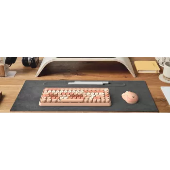 KeySonic KSKM-5200M-RF (DE) näppäimistö hiiri sisältyy toimisto RF langaton QWERTZ saksa beige, ruskea, pinkki