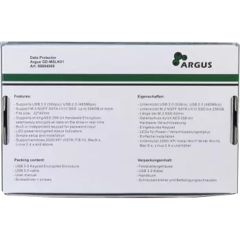SSD-kotelo Inter-Tech GD-MSLK01