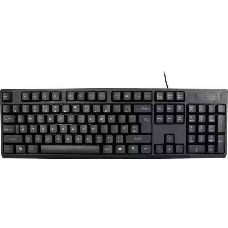 Näppäimistö Inter-Tech NK-1000EC hiiri sisältyy toimisto USB QWERTY musta