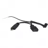 Tuuletin Inter-Tech RS-041 RGB 12 cm musta