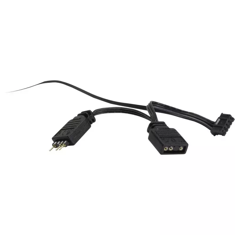 Tuuletin Inter-Tech RS-041 RGB 12 cm musta
