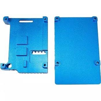 Kotelo Inter-Tech 88887360 Raspberry Pi:lle 86x56x23 mm sininen