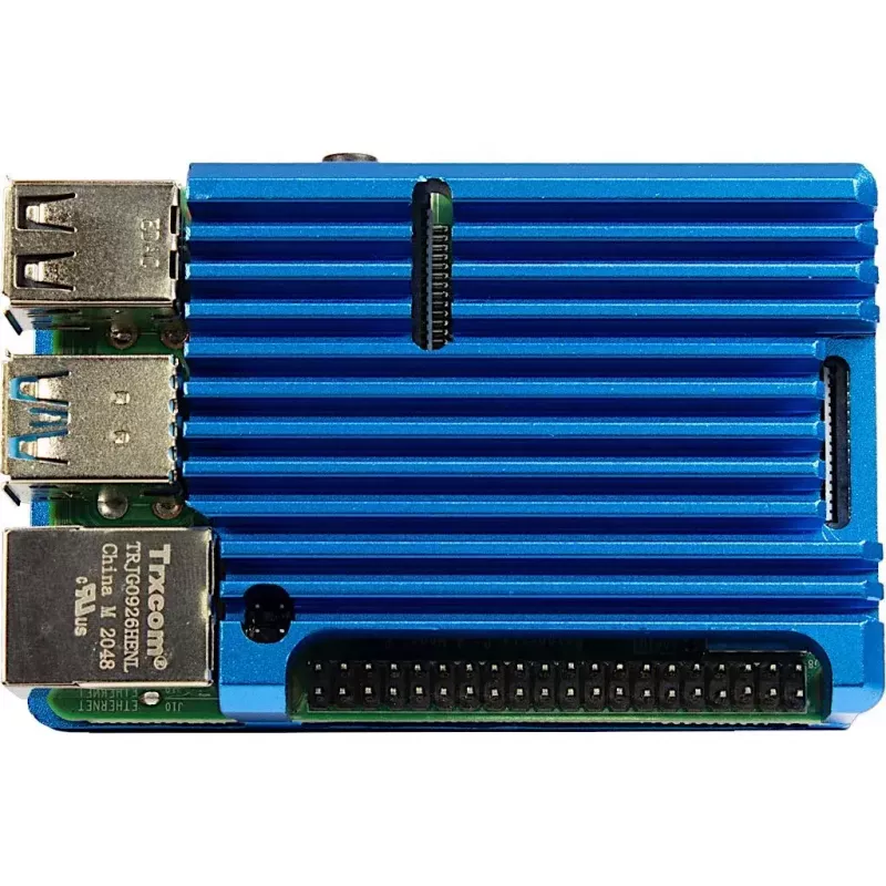 Kotelo Inter-Tech 88887360 Raspberry Pi:lle 86x56x23 mm sininen