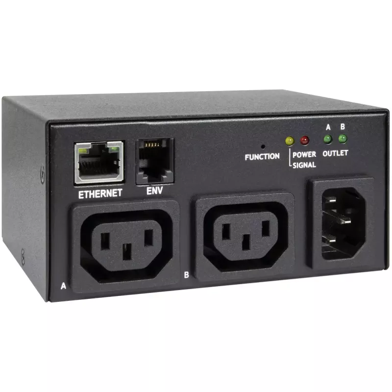 Inter-Tech SD-1021 PDU 2 AC-pistorasiaa musta kytketty