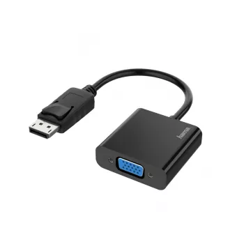 Hama 00200337 videokaapeliadapteri DisplayPort VGA (D-Sub) musta