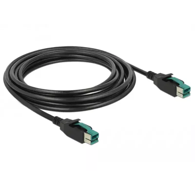 Virtakaapeli DeLOCK 85495 musta 4 m PoweredUSB