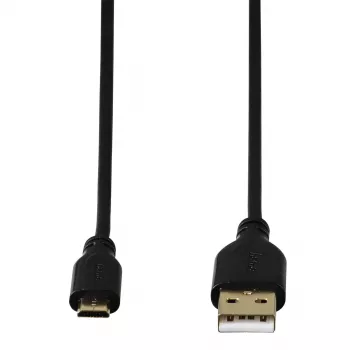 Hama 0,75m, USB2.0-A/USB2.0 Micro-B USB-kaapeli USB A Micro-USB B musta