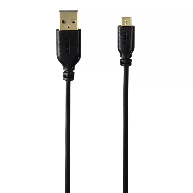 Hama 0,75m, USB2.0-A/USB2.0 Micro-B USB-kaapeli USB A Micro-USB B musta