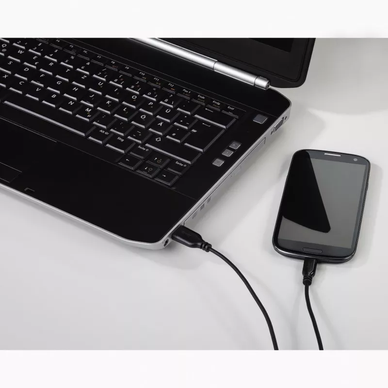 Hama 0,75m, USB2.0-A/USB2.0 Micro-B USB-kaapeli USB A Micro-USB B musta