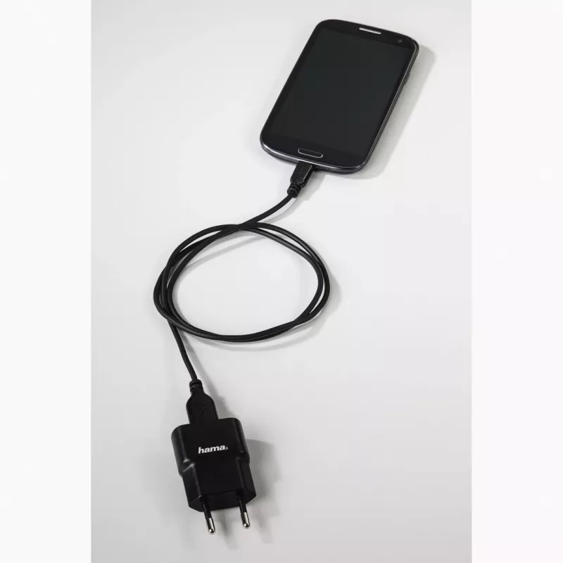 Hama 0,75m, USB2.0-A/USB2.0 Micro-B USB-kaapeli USB A Micro-USB B musta
