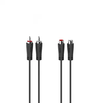 Hama 00205095 audiokaapeli 5 m 2 x RCA musta
