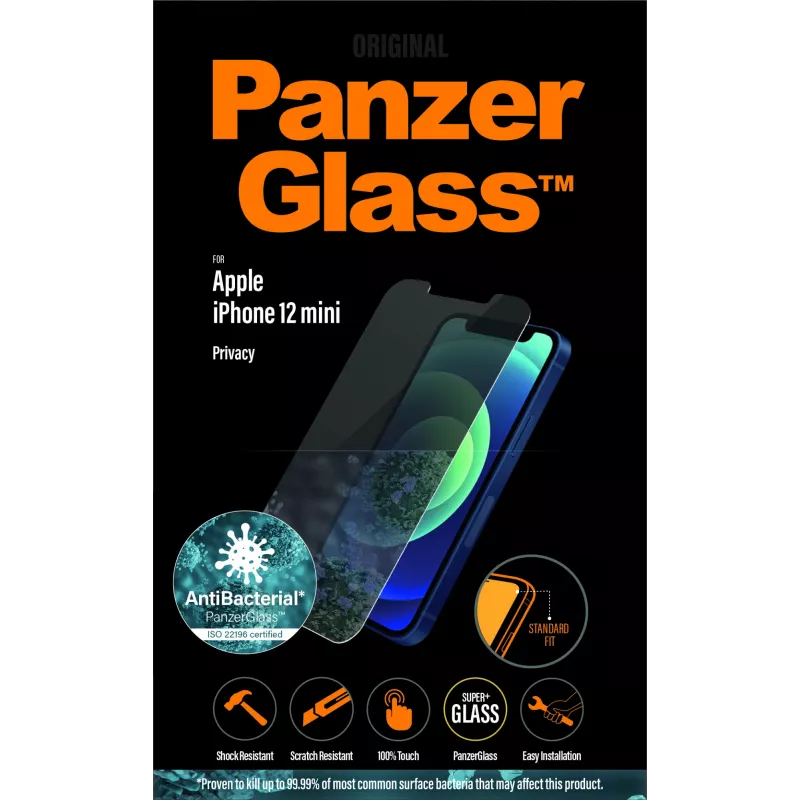 PanzerGlass ® näkösuoja näytönsuojakalvo iPhone 12 Mini | Standard Fit
