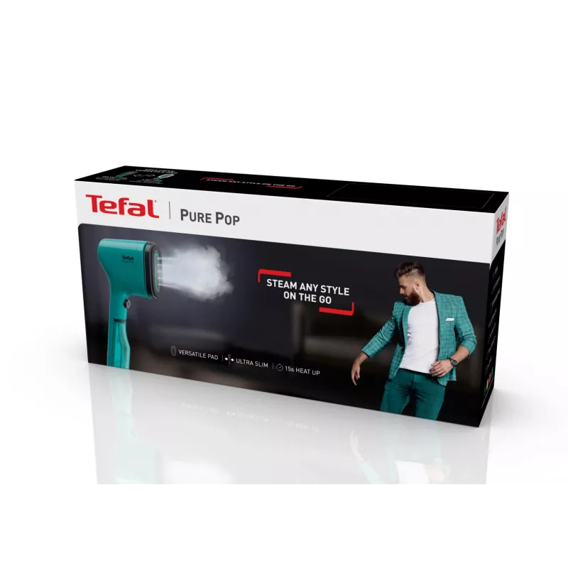 Tefal Pure Pop DT2024 käsikäyttöinen höyrytin 0,07 L 1300 W vihreä
