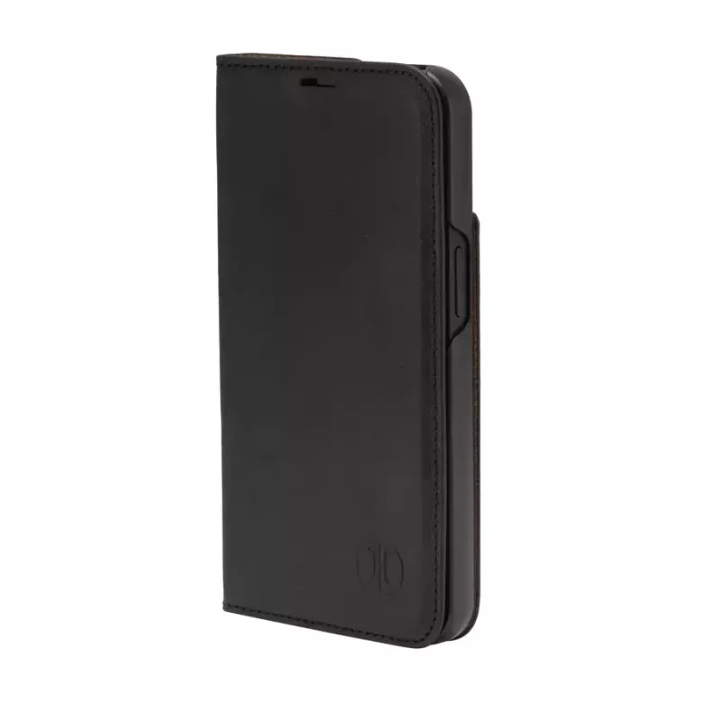 Folio-kotelo JT BERLIN BookCase Tegel musta iPhone 15 Pro 15.5 cm
