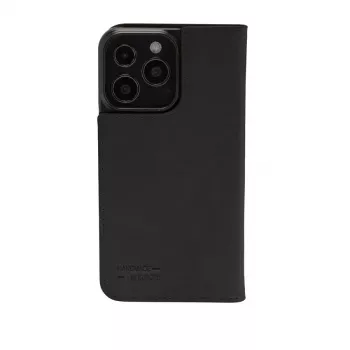 Folio-kotelo JT BERLIN BookCase Tegel musta iPhone 15 15,5 cm