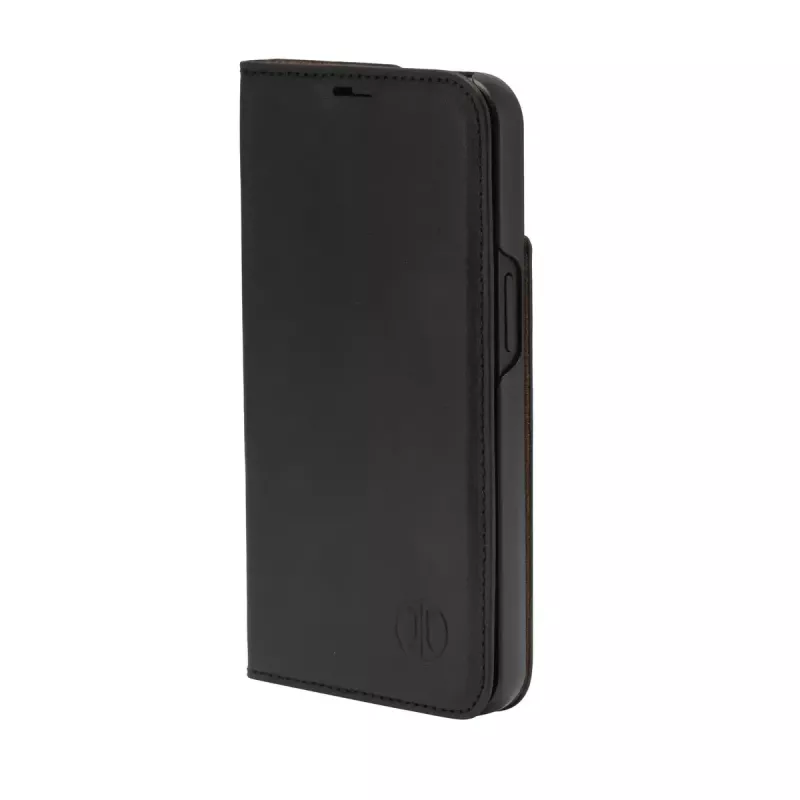 Folio-kotelo JT BERLIN BookCase Tegel musta iPhone 15 15,5 cm