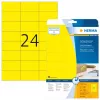 Itseliimautuva tulostintarra HERMA Farbige Etiketten A4 70x37 mm, keltainen