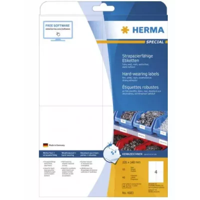 Itseliimautuvat tulostintarrat HERMA 4583