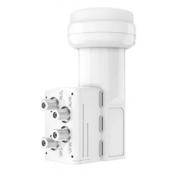 Hama 00205376 Low Noise Block Downconverter (LNB) 10,7 – 12,75 GHz valkoinen