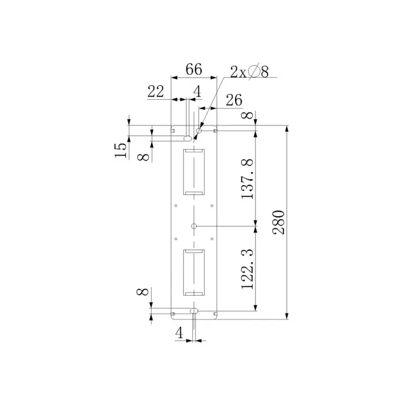 Asennusvarsi Multibrackets M VESA Flexarm Thin musta