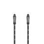 Hama 00205140 audiokaapeli 3 m TOSLINK musta harmaa uros-uros kullattu