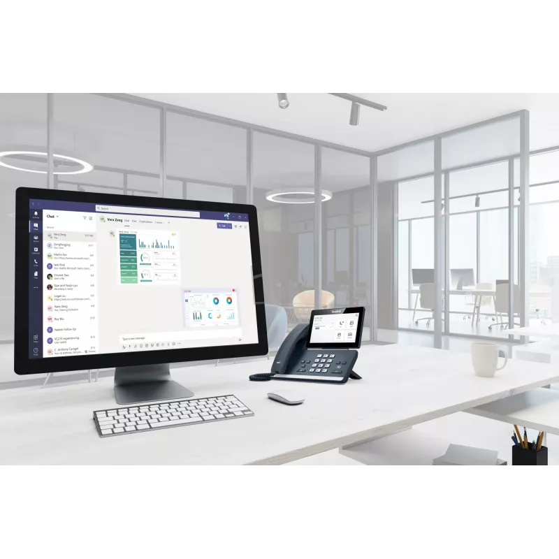 Yealink MP58 Microsoft Teams Edition, IP-puhelin, harmaa, johdollinen luuri, työpöytä, Android, Microsoft Teams