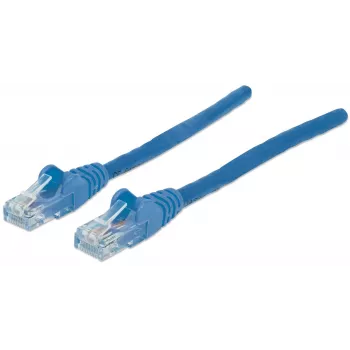 Intellinet verkkopatch-kaapeli, Cat6A, 7,5 m, sininen, kupari, S/FTP, LSOH/LSZH, PVC, RJ45, kullatut kontaktit, taittosuoja, muovisaapas, elinikäinen takuu
