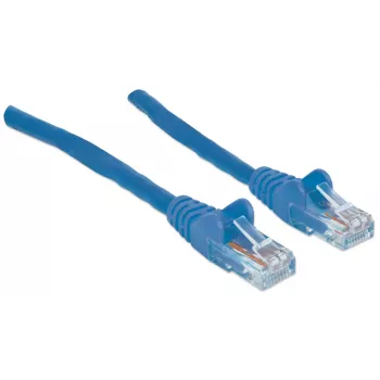 Intellinet verkkopatch-kaapeli, Cat6A, 7,5 m, sininen, kupari, S/FTP, LSOH/LSZH, PVC, RJ45, kullatut kontaktit, taittosuoja, muovisaapas, elinikäinen takuu