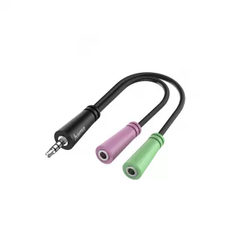 Hama 00200352 audiokaapeli 0,15 m 3,5 mm 2 x 3,5 mm musta