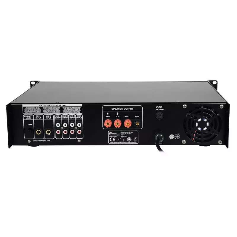 Audiovahvistin Omnitronic 80709630 esitys/näyttämö musta