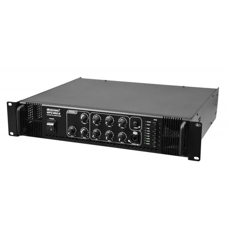 Audiovahvistin Omnitronic 80709741 Performance/stage musta