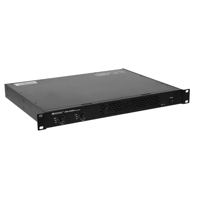 Äänenvahvistin Omnitronic 10451636 näyttämö/esitys musta